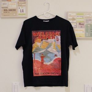 Zara “Welcome to Aspen” Shirt